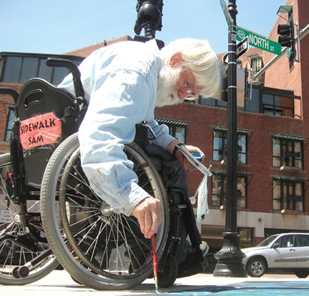 Sidewalk Sam Painting