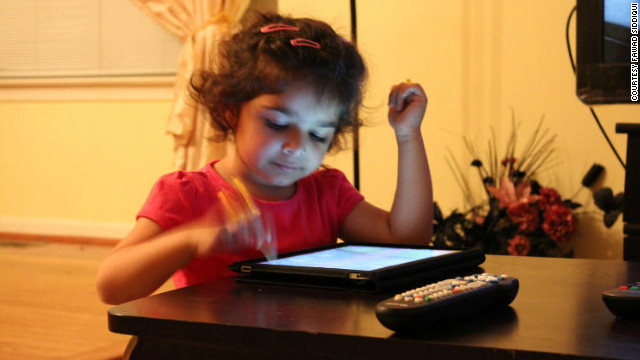 Autistic Child Using iPad