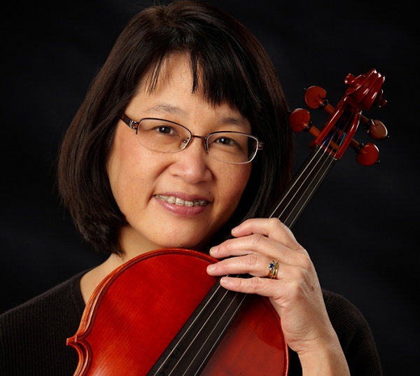 Lisa Wong Holding a Viola