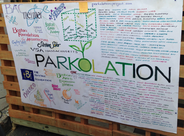 Parkolation Sign