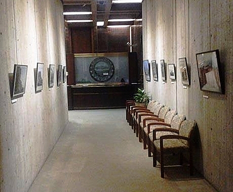 Art on the walls at Boston City Hall